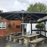 Square umbrella 4.0 x 4.0 m - Outside Structures