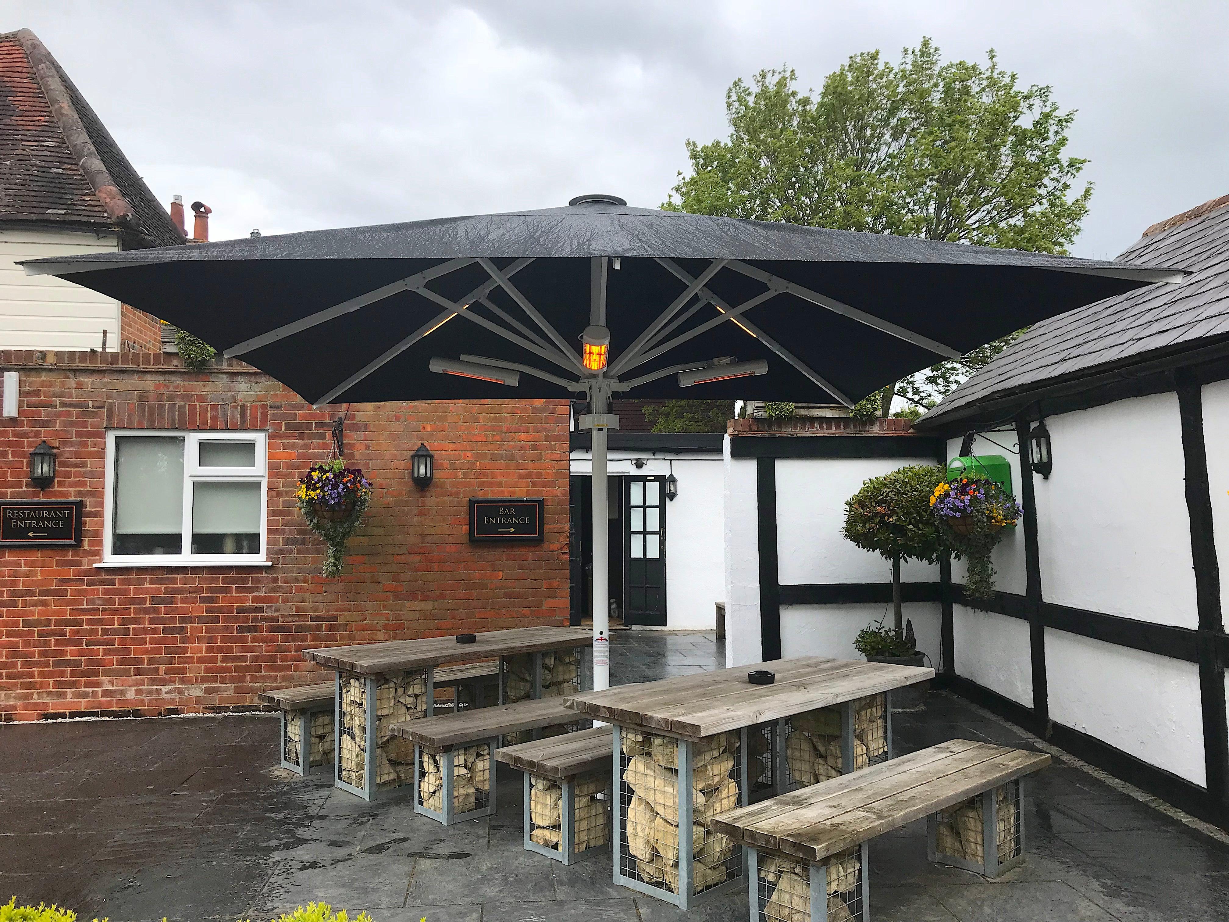 Square umbrella 4.0 x 4.0 m - Outside Structures