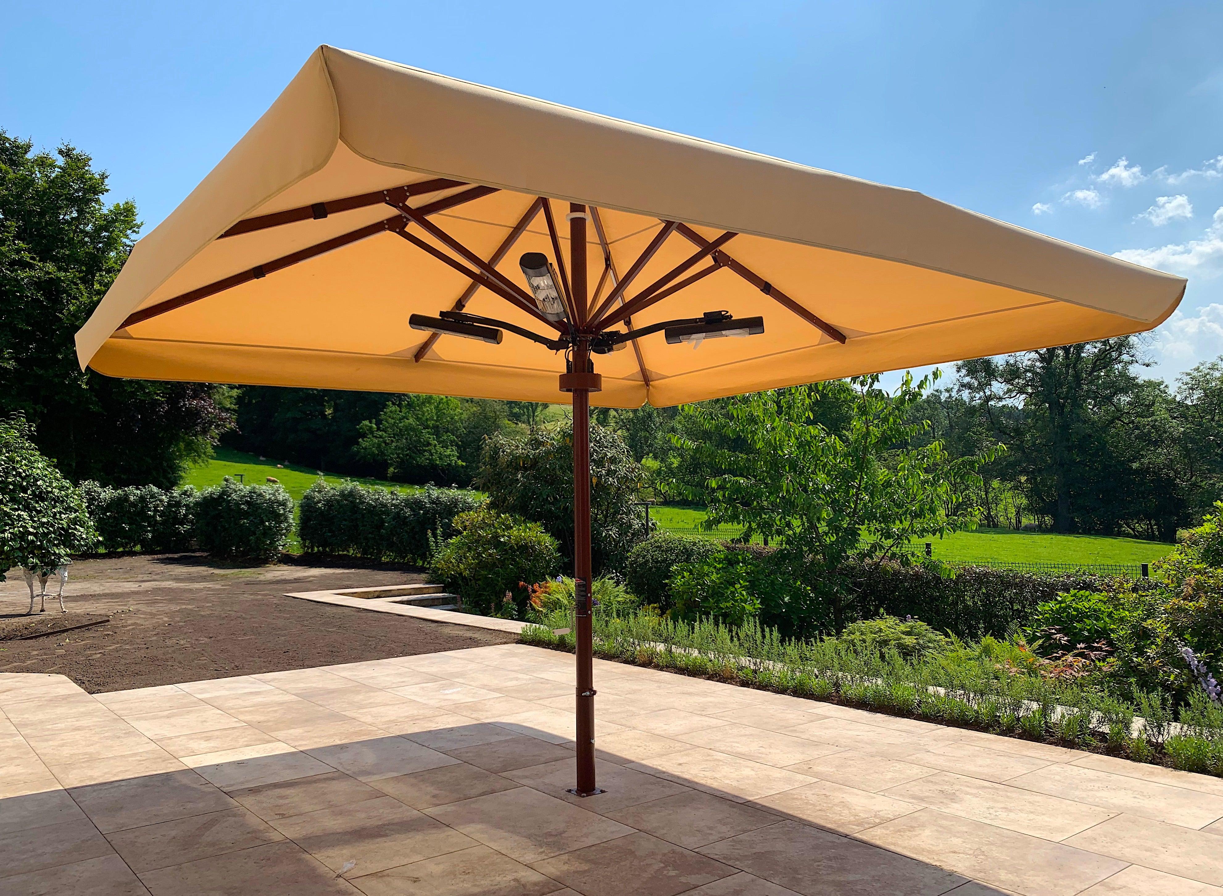 Square umbrella 4.0 x 4.0 m - Outside Structures