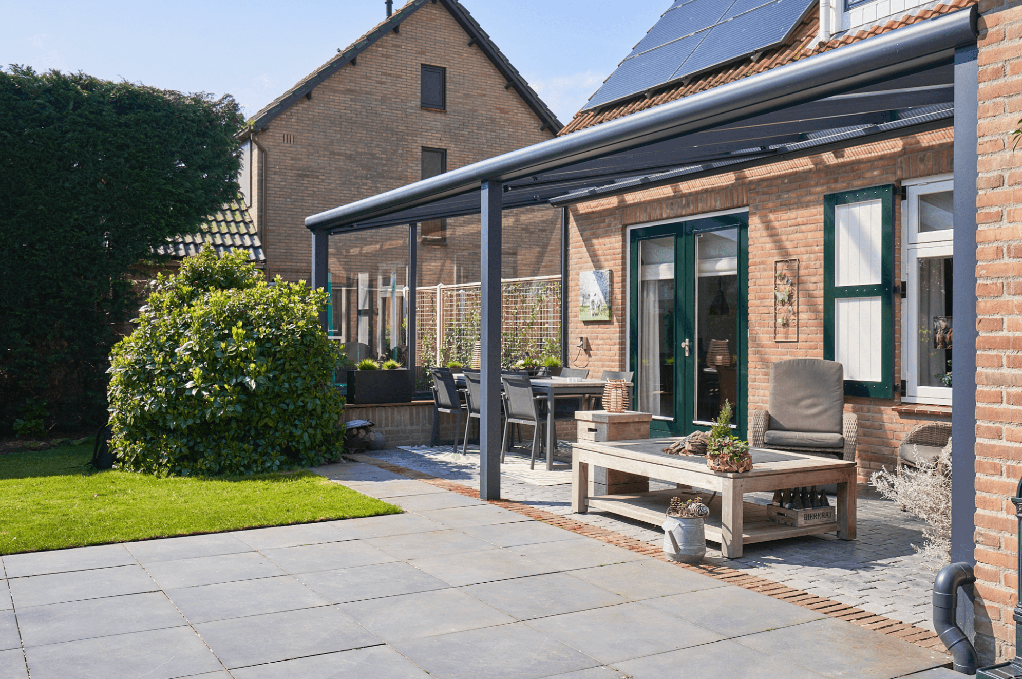 Bosco Canopy (5 x 2.5 m) in cream - Outside Structures