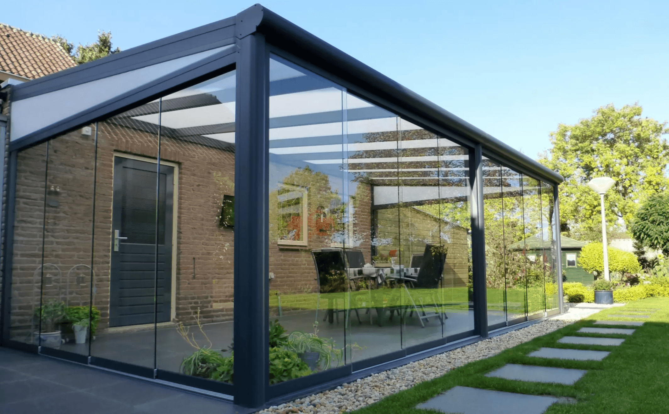 Bosco Canopy (4 x 3.5 m) in eggshell - Outside Structures