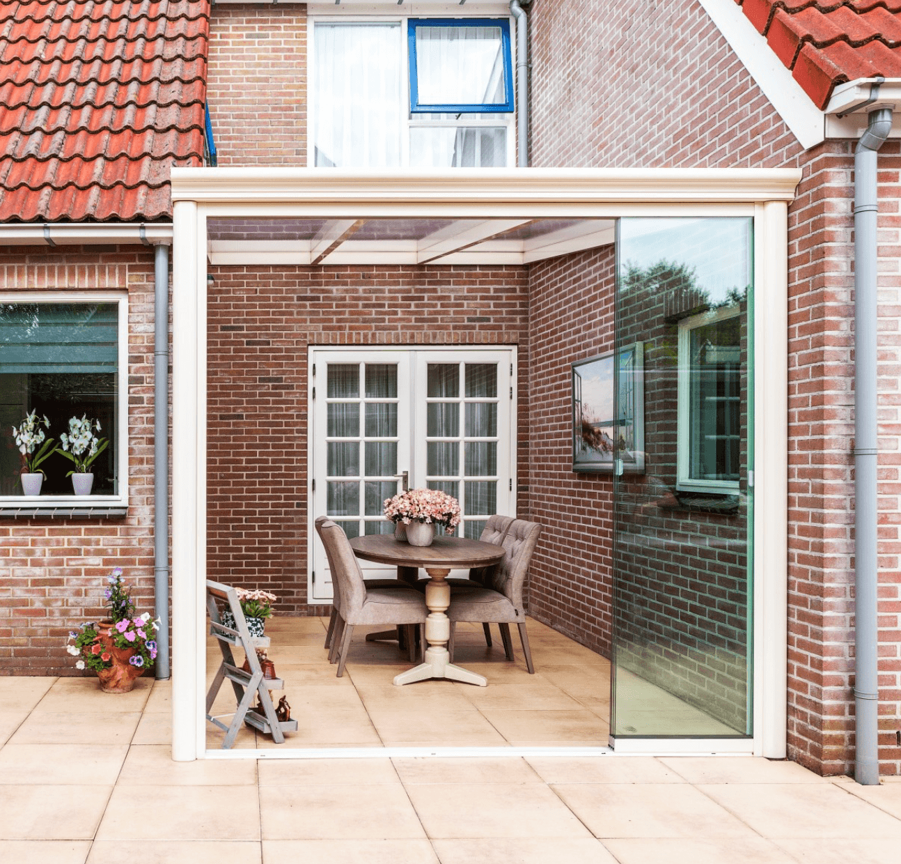 Bosco Canopy (5 x 2.5 m) in cream - Outside Structures